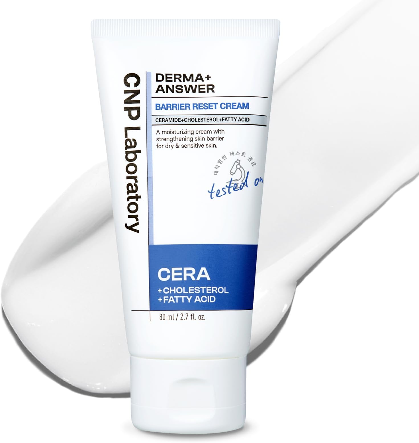 Barrier Reset Cream - Deep Hydration, Strengthen Barrier, Ceramide, Suitable for Dry, Sensitive Skin, Korean Skin Care, 2.7 fl. oz.
