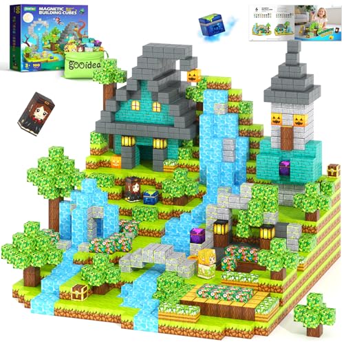 Image of Magnetic Blocks - 100PCS 0.8 inch Building Cubes Mine Magnet World Craft Set