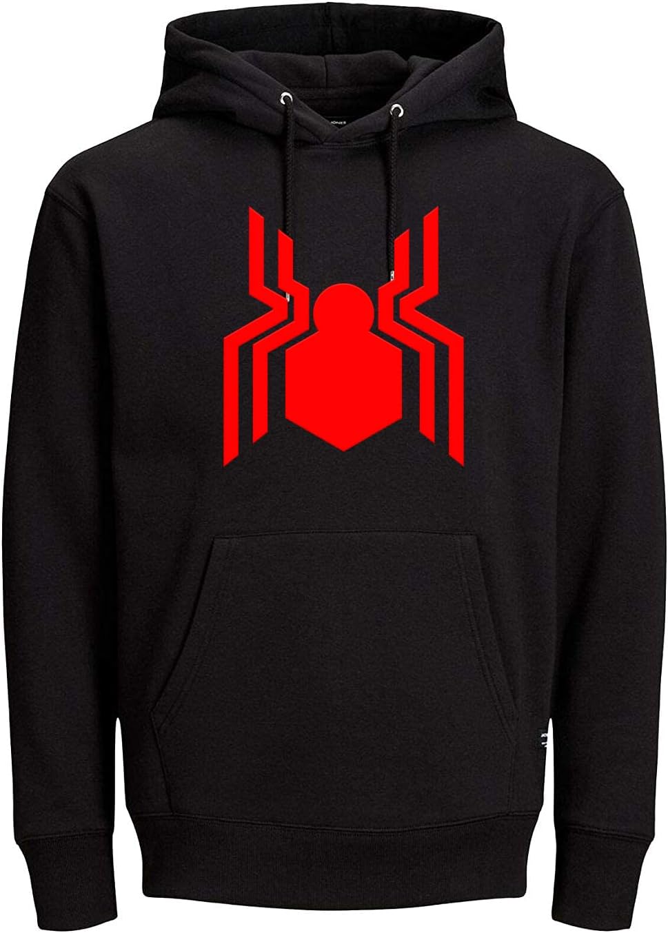 Adam White Spider Hoodie & Cotton Blend Regular Fit Sweatshirt for Men & Women Black (X_Large)