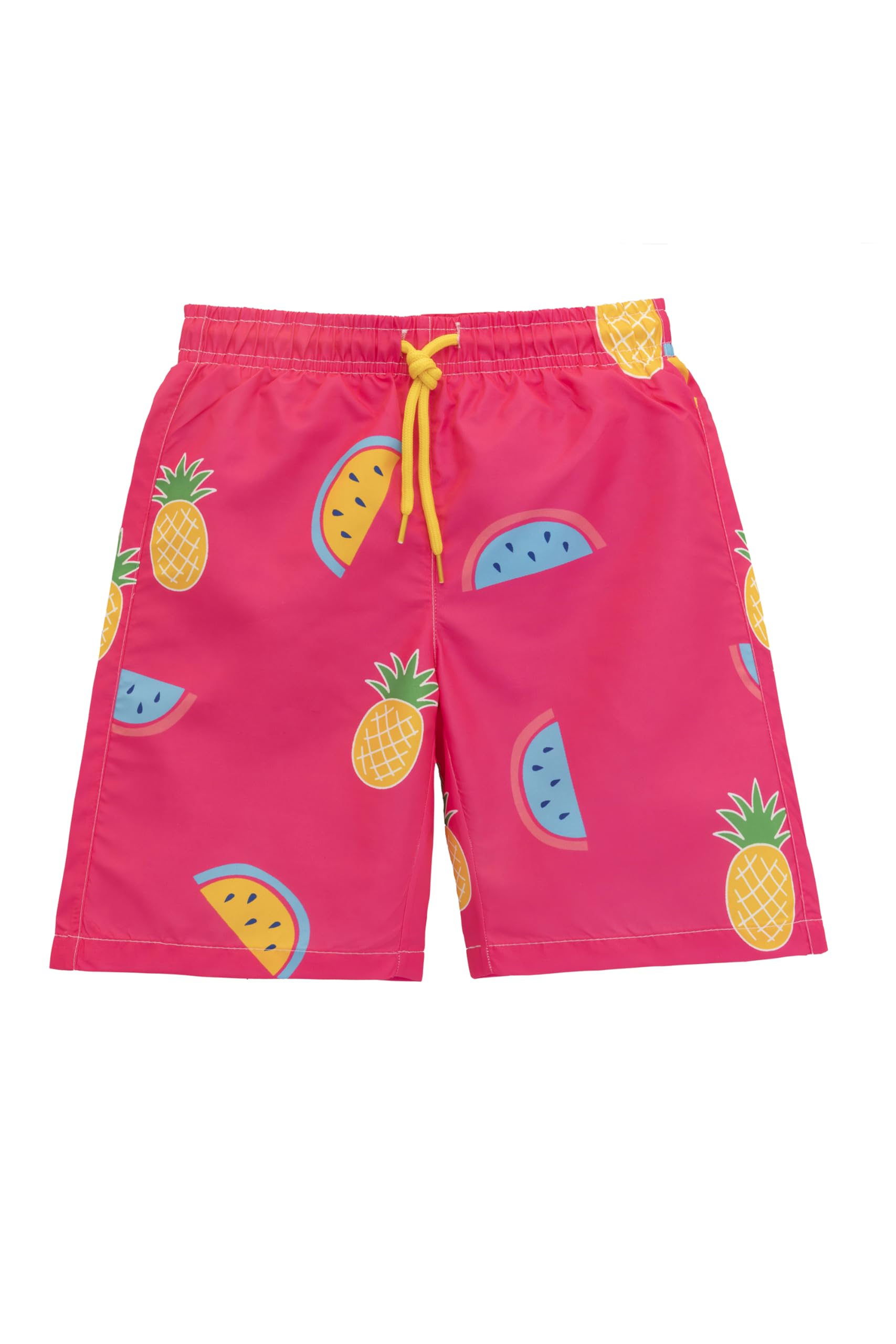 Lilax Boys Swim Trunks Toddler Boy Swim Shorts Bathing Suit Swimwear (Pineapple Watermelon, 5-6 Years)