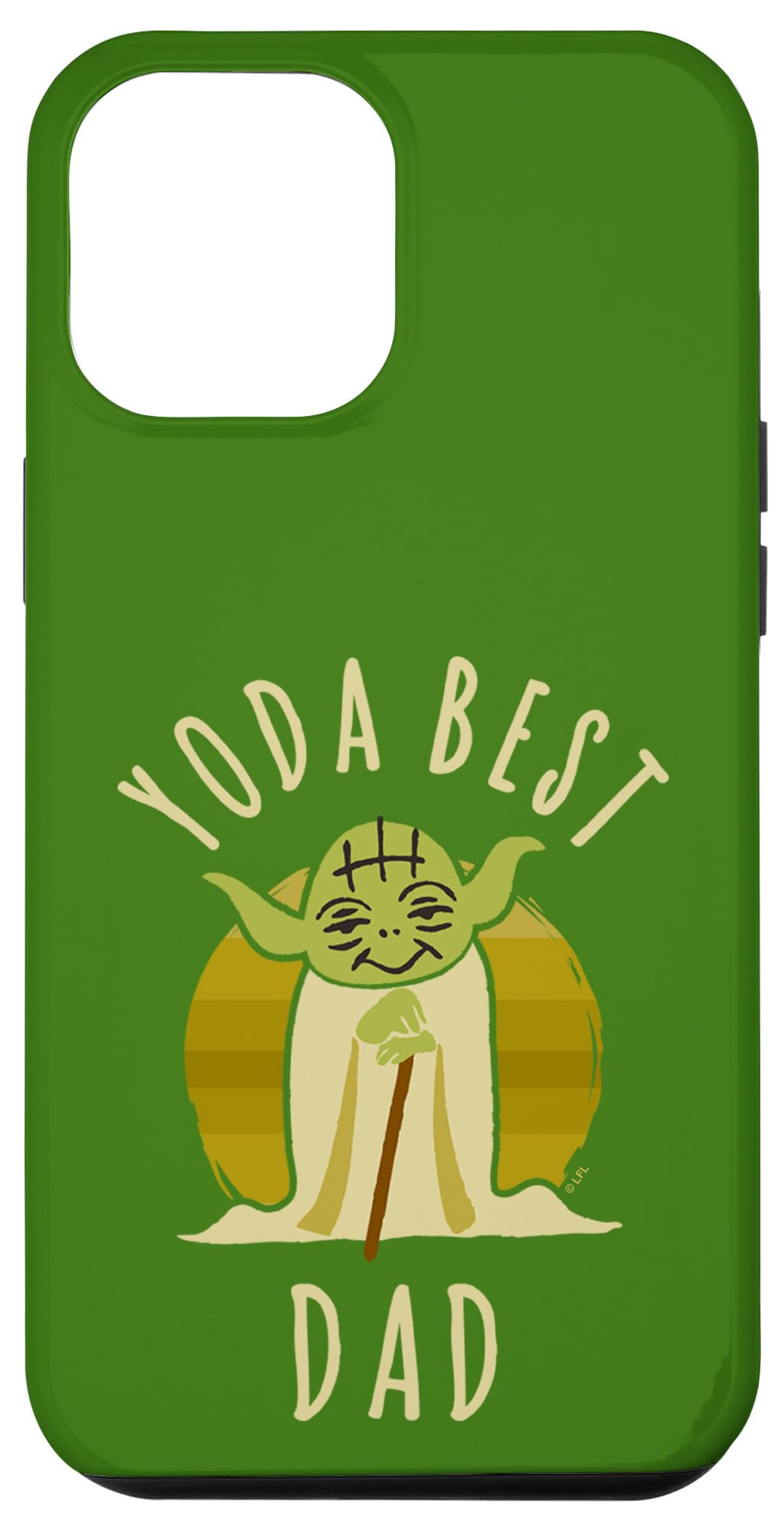 Coque iPhone 12 Pro Max Star Wars Yoda dessin animé imprimé