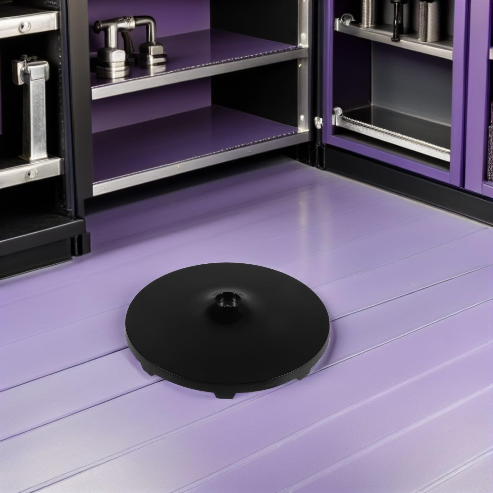 Garneck Base de Ventilador de Pie Negro de Plástico Soporte Estable y Antideslizante para Ventilador de Pie Adecuado en Fiesta Verano y Uso Hogar
