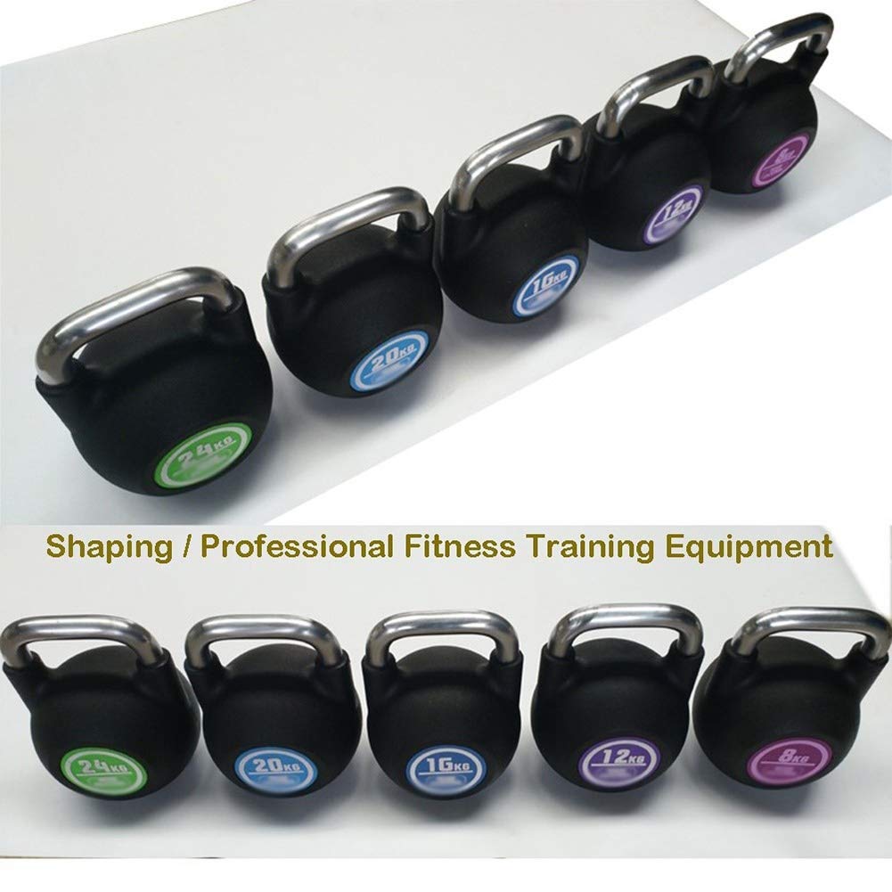 Kettlebells AGYH Stahlguss, Profi-Krafttraining, Core Training, Muskeltraining, 8kg/10kg/12kg/14kg/16kg/18kg/20kg/22kg/24kg (Size : 16kg/35.2lb)
