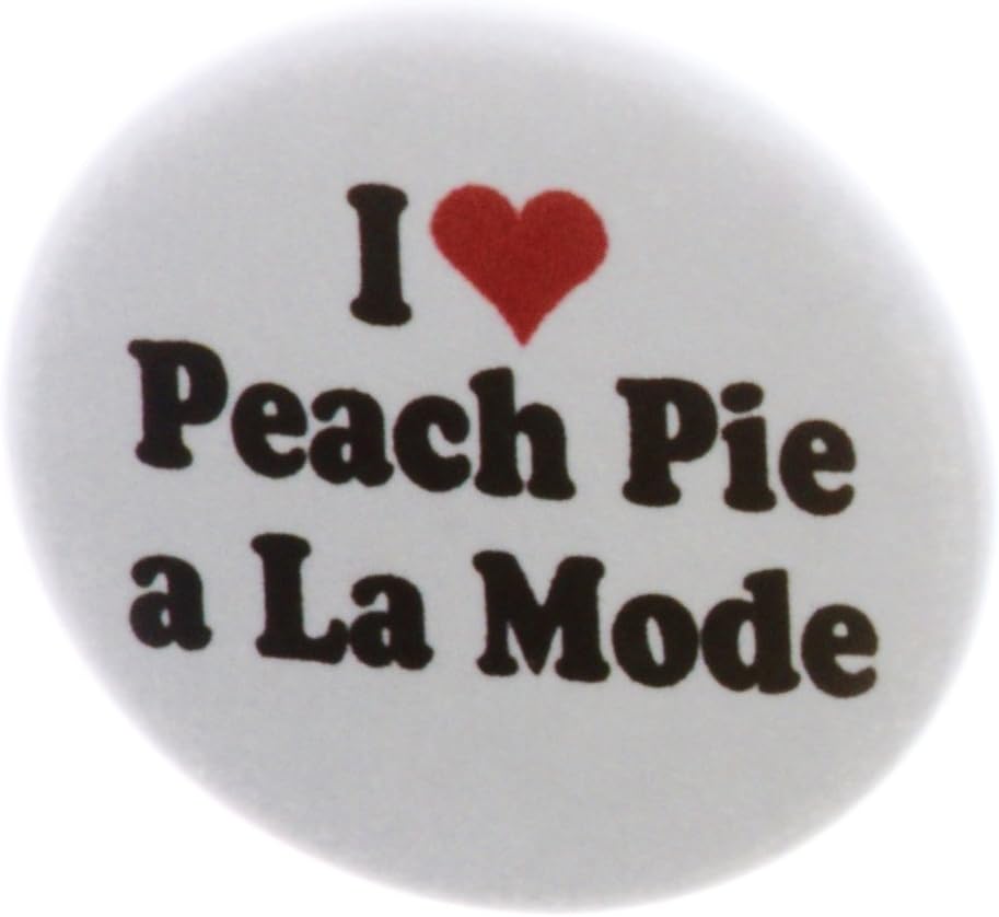 I love Peach Pie a La Mode 2.25" Large Dessert Ice