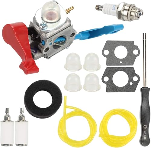 Carburador C1U-W12A para soplador de hojas Poulan FL1500 FL1500LE C1U-W12B 530071629 con kit de realimentación de filtro de aire