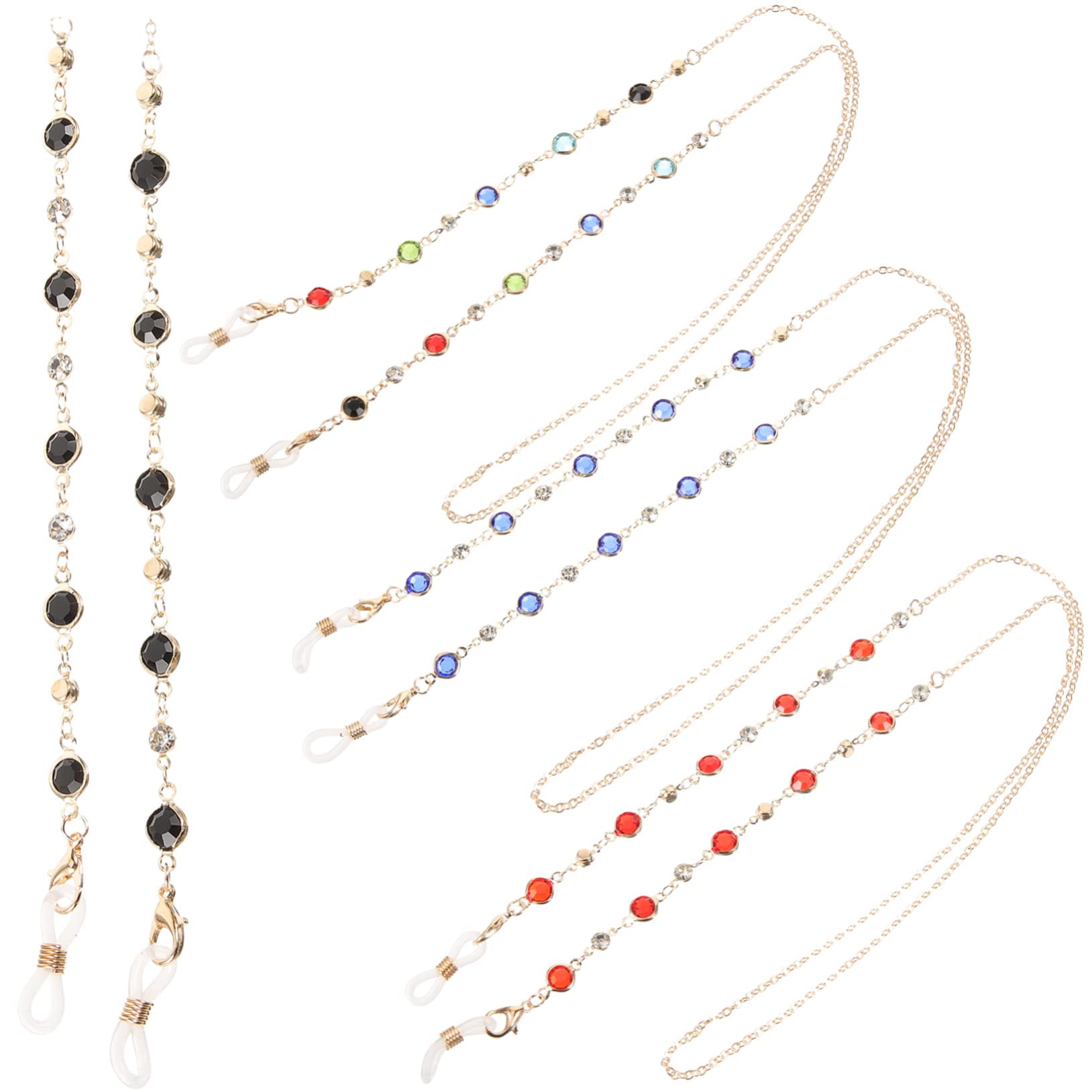 16pièces Chaine à Lunettes Colorée Pour Femmes Accessoires Élégants Et Multifonctionnels Idéale Comme Collier Pour Lunettes Et Masques Et Confortable Quotidien Parfait De