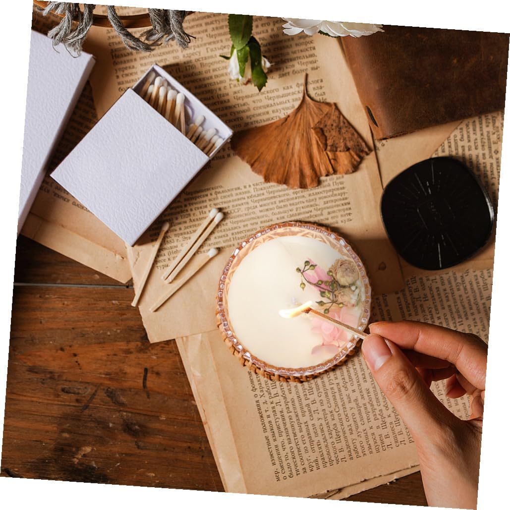 Vela Aromática de Cera Natural Rosa, 1 Pieza, Elegante y Delicada | Aroma Natural, Ambiente Romántico y Relajación, Adecuado para Decoración del Hogar y Uso en Habitación