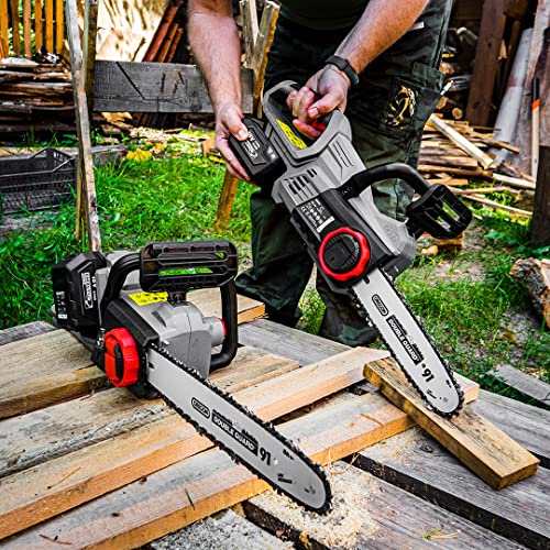 Graphite 18 V Energy+ Motosega A Batteria, 10" (250 Mm), Ruota A Catena 6 M/S, Serbatoio Olio A Catena 100 Ml, Passo Catena 3/8" (9,53 Mm), Spessore Catena 0,05" (1,3 Mm), Lunghezza Travi 240 Mm - 7