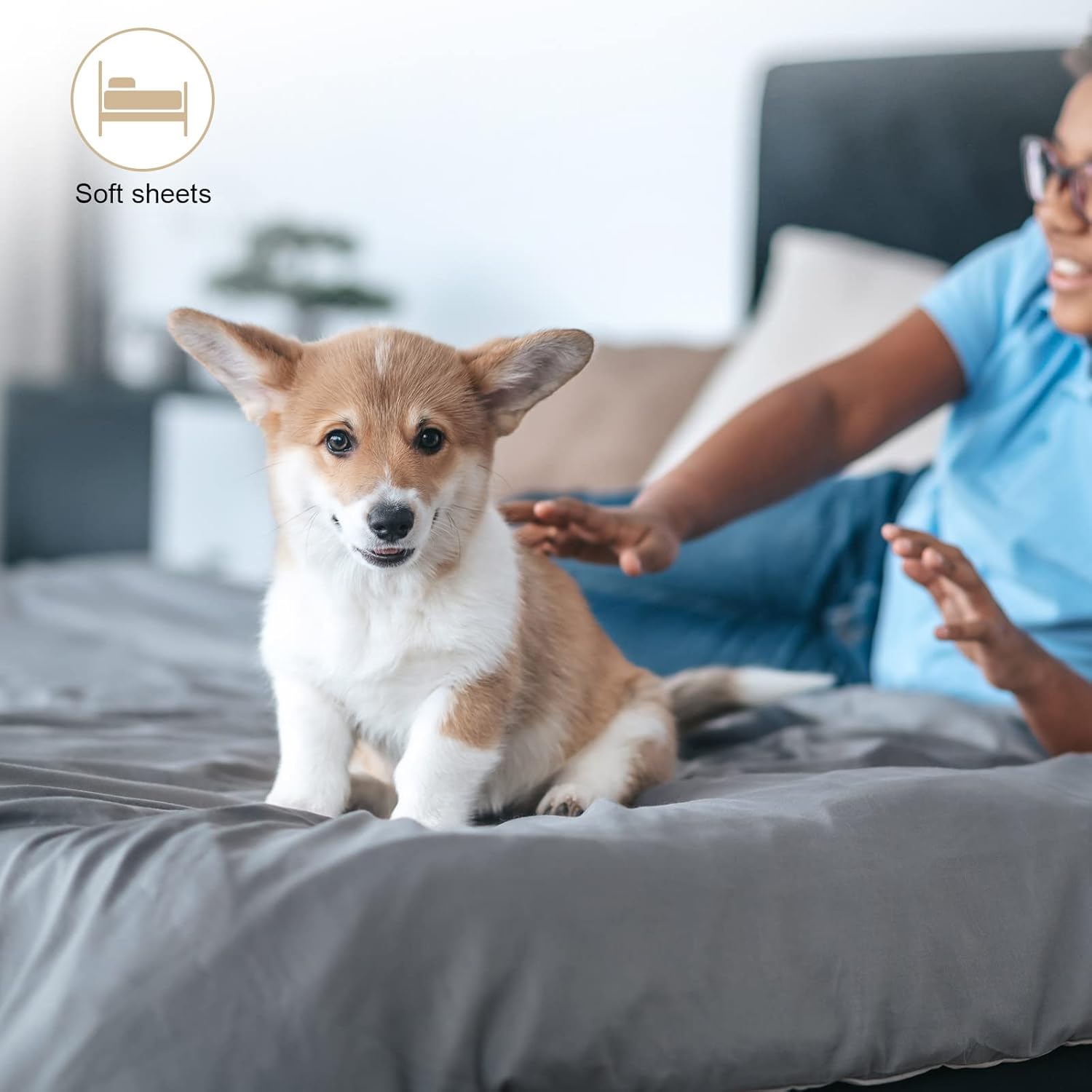 Hoolerry 10 Pack Bedding Twin Fitted Sheets Bulk Fitted Twin Size Bottom Sheets 38'' x 75'' Fits Mattresses up to 12" Deep(Gray) - Image 7