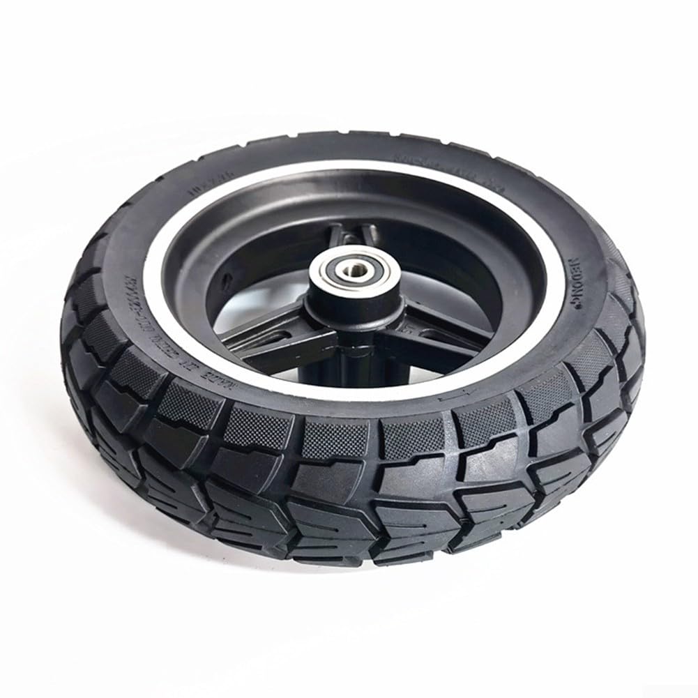 Neumático de Scooter de 10 Pulgadas, 10 x 2,70-6,5, neumático de Caucho Macizo, 70/65-6,5, Rueda Completa con Disco para Scooter eléctrico, neumáticos antipinchazos.