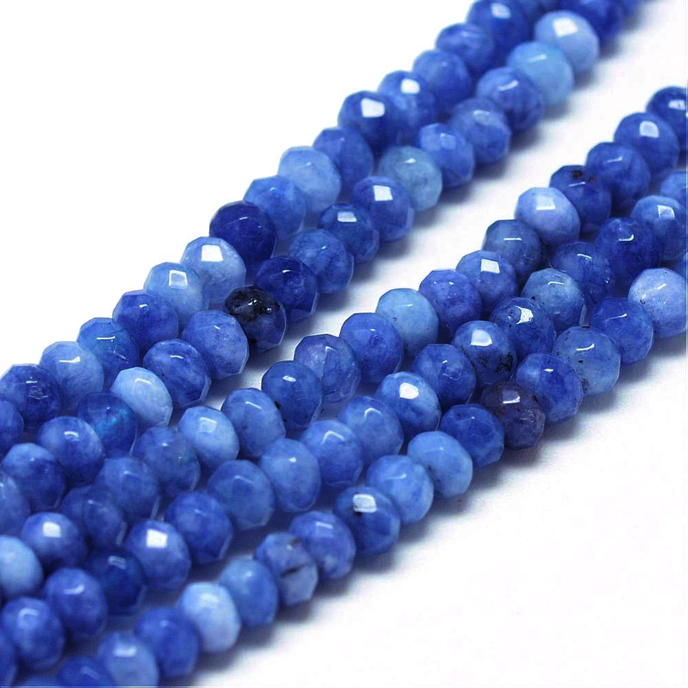 In pizzo blu naturale agata perline rotonde lisce per la creazione di