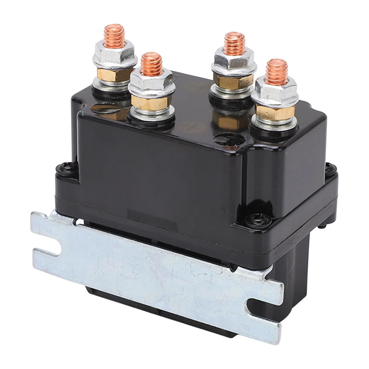 Heavy Duty 250A Waterproof Winch Relay, 12V ABS Brass Electric Control System with Integrated Design for Off Road Vehicle