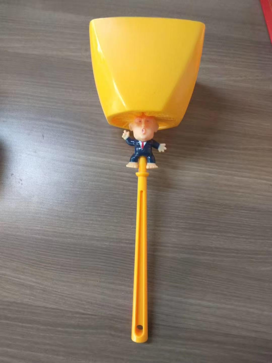 Creative Gift Spoof President Toilet Brush and Holder Set