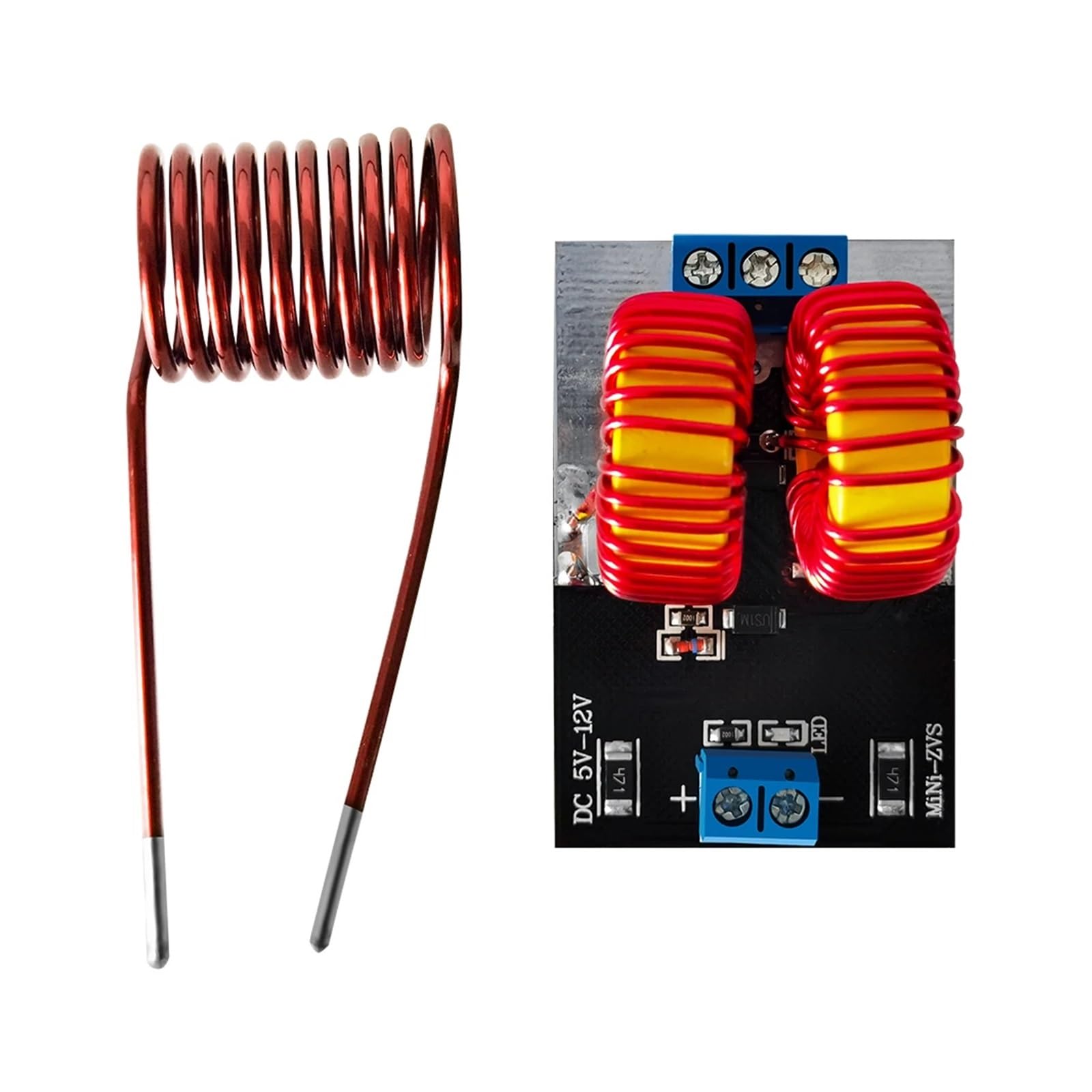 Placa de calentamiento por inducción ZVS DC5-12.0V voltaje entrada 120W controlador Flyback gran potencia cocina y bobina encendido DIY Alta Eficiencia