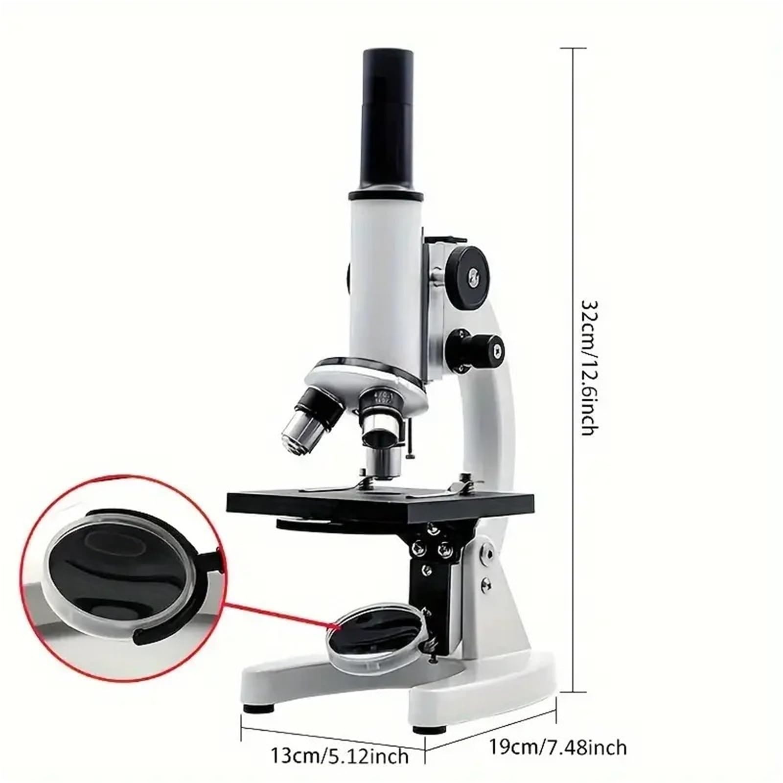 Mikroskop cyfrowy, Monokularowy celownik optyczny 64X-2400X celownik szkolny naukowy eksperymentalny celownik biologiczny cyfrowy celownik dla dzieci