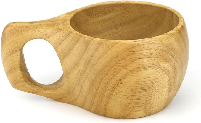 Amazon Ecloudshop 手作りの木製コーヒーマグカップティーカップ装飾カップラバーウッド デミタスカップ エスプレッソカップ オンライン通販