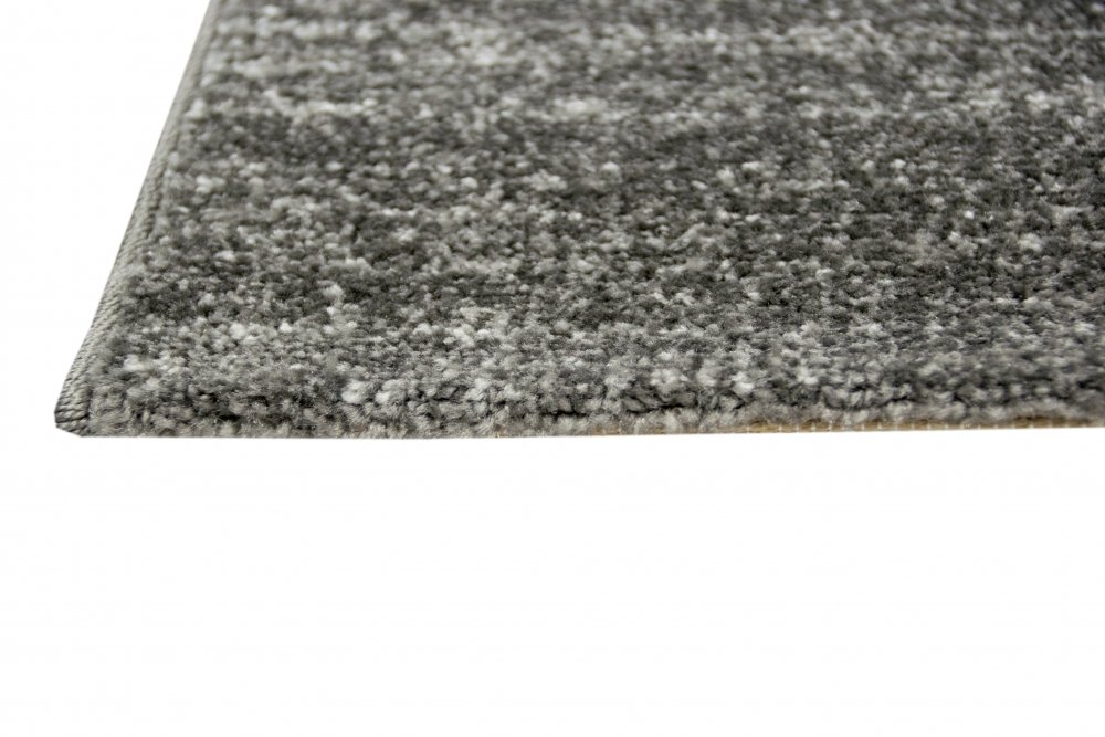 Designer und Moderner Teppich Wohnzimmerteppich Kurzflor Uni Design in Anthrazit Größe 120x170 cm