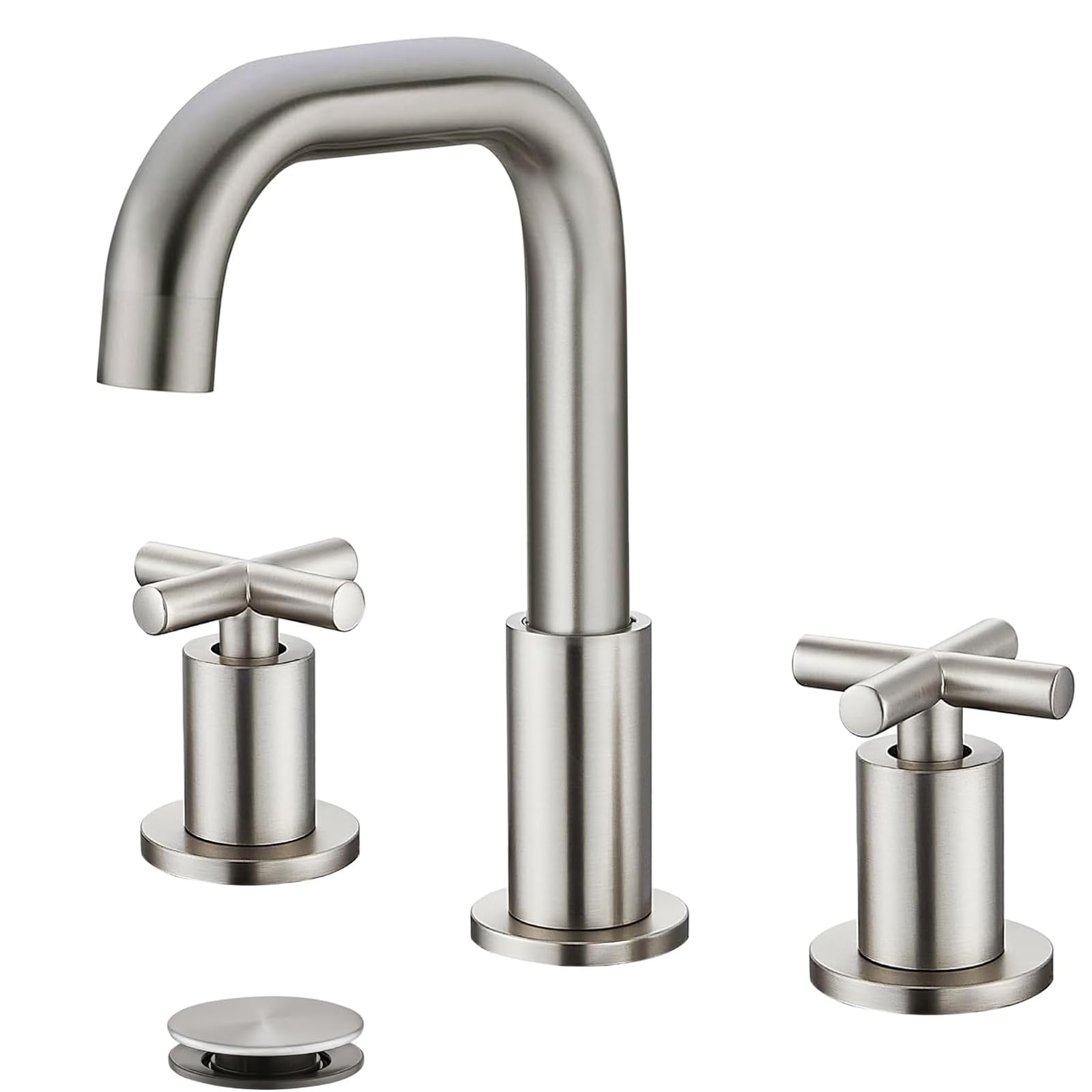 Robinet de salle de bain double poignée gotonovo mélangeur lavabo 3 trous
