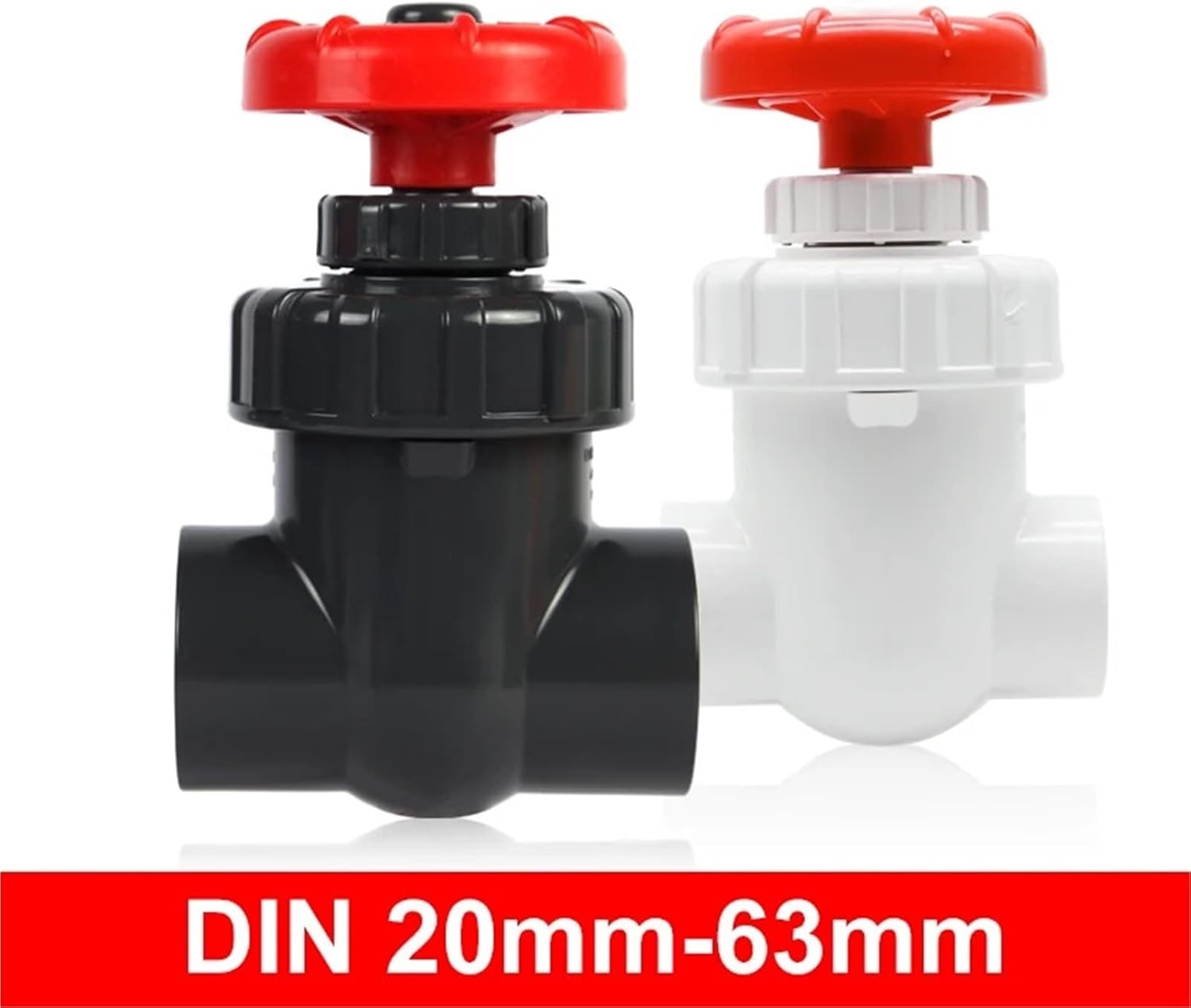 20 25 32 40mm Gate Valve Flow Control Sluice Valve For Garden Irrigation Aquarium(50mm DN40,Dark Gray)