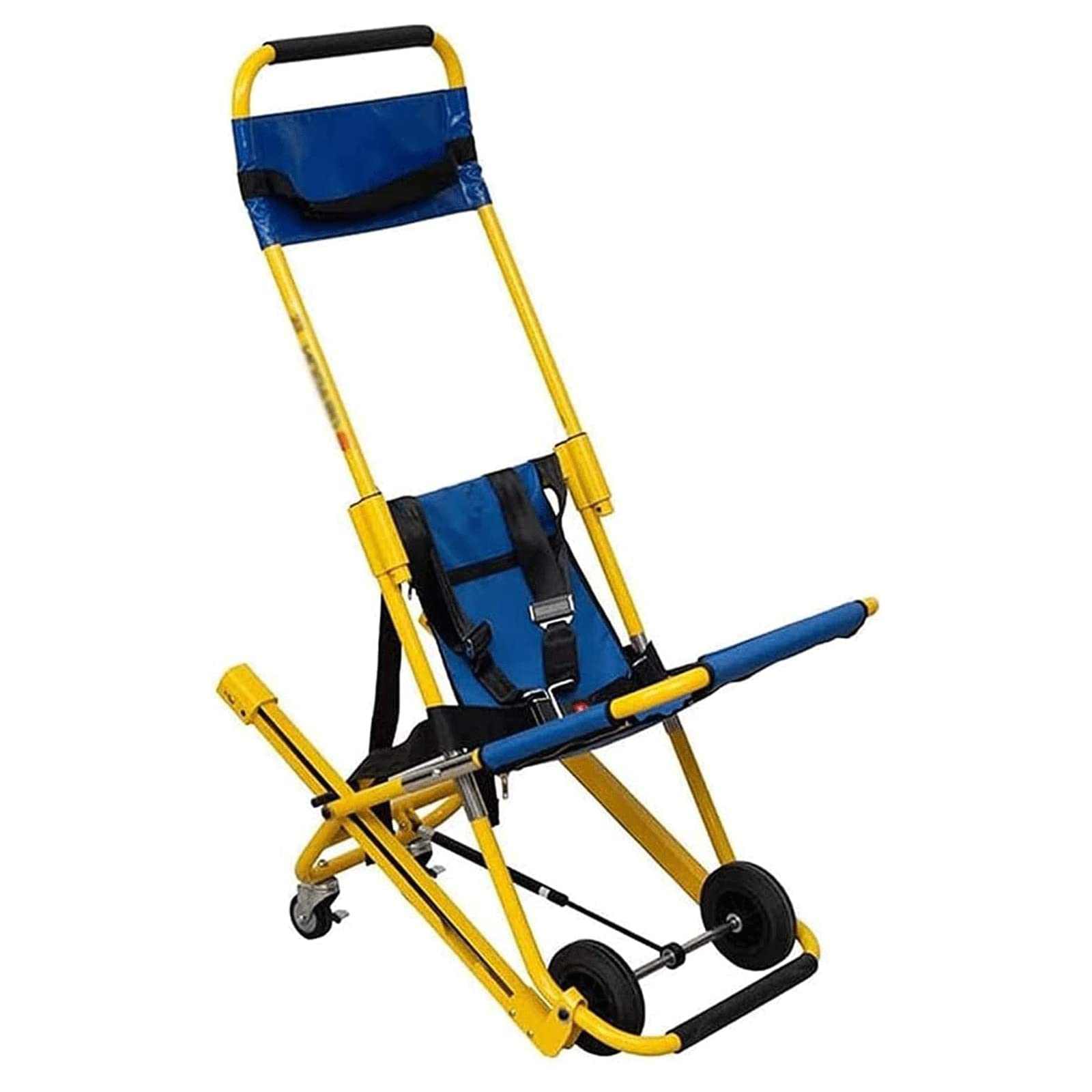 Sedia per scale di emergenza Barella per scale pieghevole portatile Sedia per scale per ascensore medico Ambulanza Sedia per barella su giù con fibbie a sgancio rapido per anziani disabili 159 kg