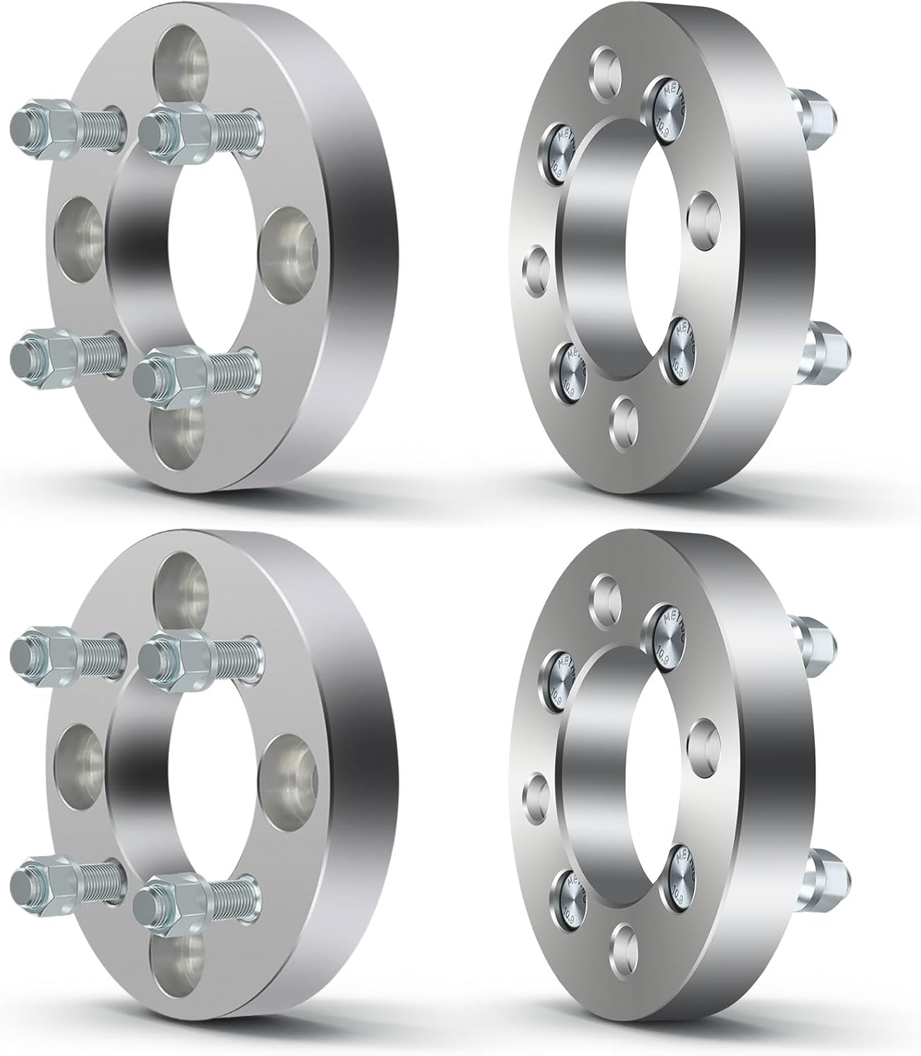 ECCPP 4x108 to 4x100 Wheel Adapters 1 inch 4 lug Fit 2018-2019 for Ford for EcoSport 2000-2011 for Ford for Focus with Studs 12x1.5 Centric Bore 78.1mm-4PCS