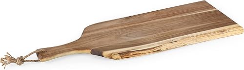 Miniatura 4 de PICNIC TIME NHL unisex-adult NHL Artisan 24" Acacia Charcuterie Board with Raw Wood Edge, Cheese Board, Serving Platter