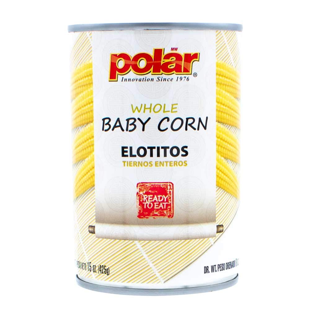 MW Polar Canned Vegetables, Whole Baby Corn, 15-Ounce (Pack of 12)