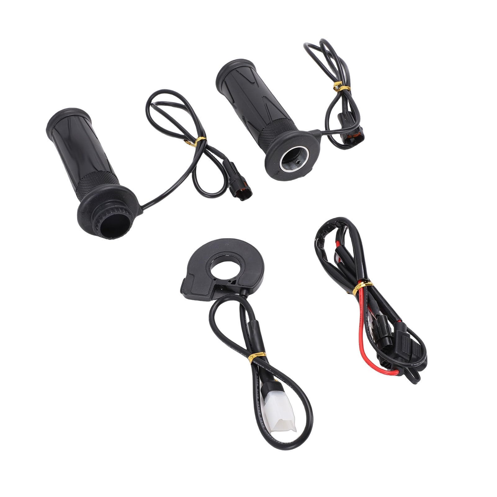 Jiawu Manopole Riscaldate per Moto Scaldamanubri Elettrici Durevoli per la Guida in Climi Freddi Impermeabilizzazione Antiscivolo per Manubri Universali da 7/8 Pollici