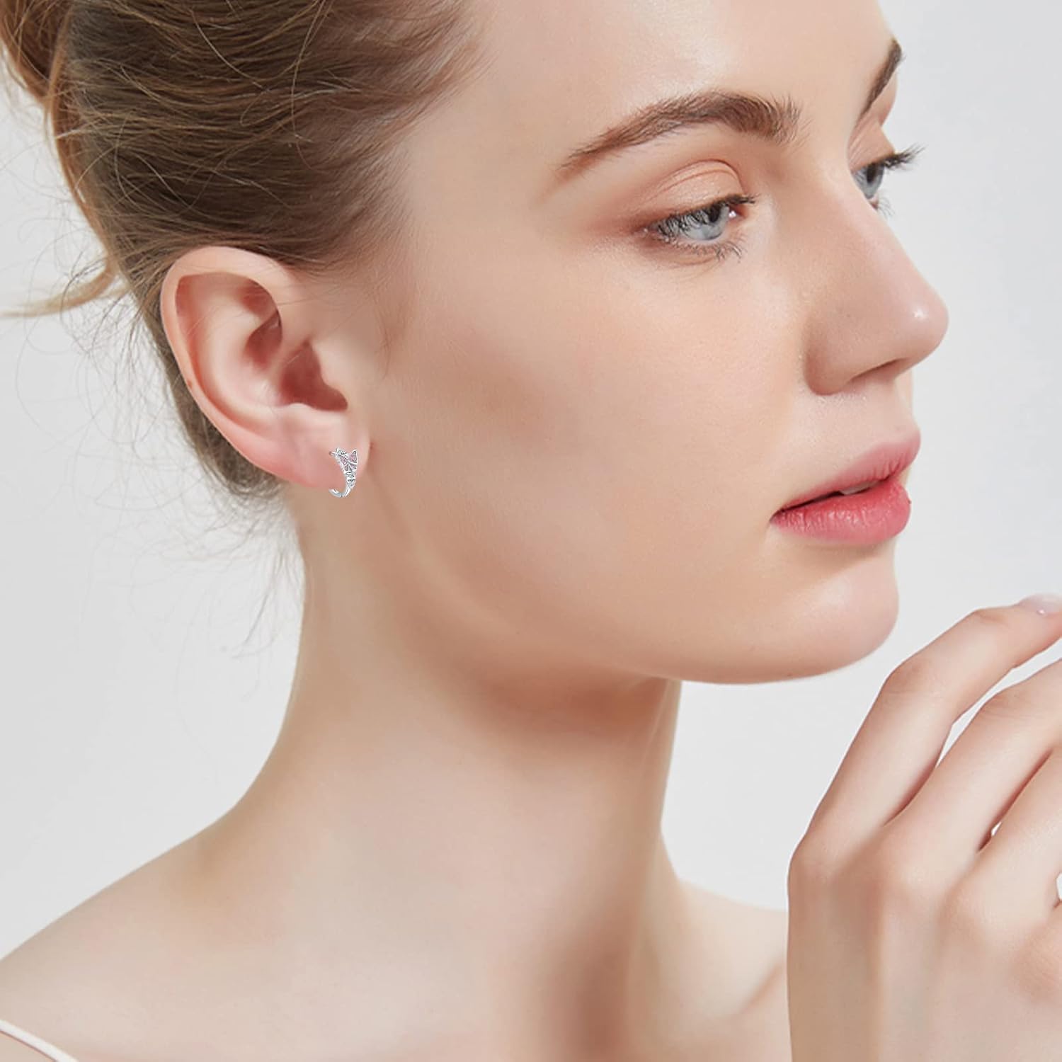 Butterfly Earrings Sterling Silver Cz Butterfly Drop Dangle Earrings Butterfly Jewelry Gifts for Women Girls