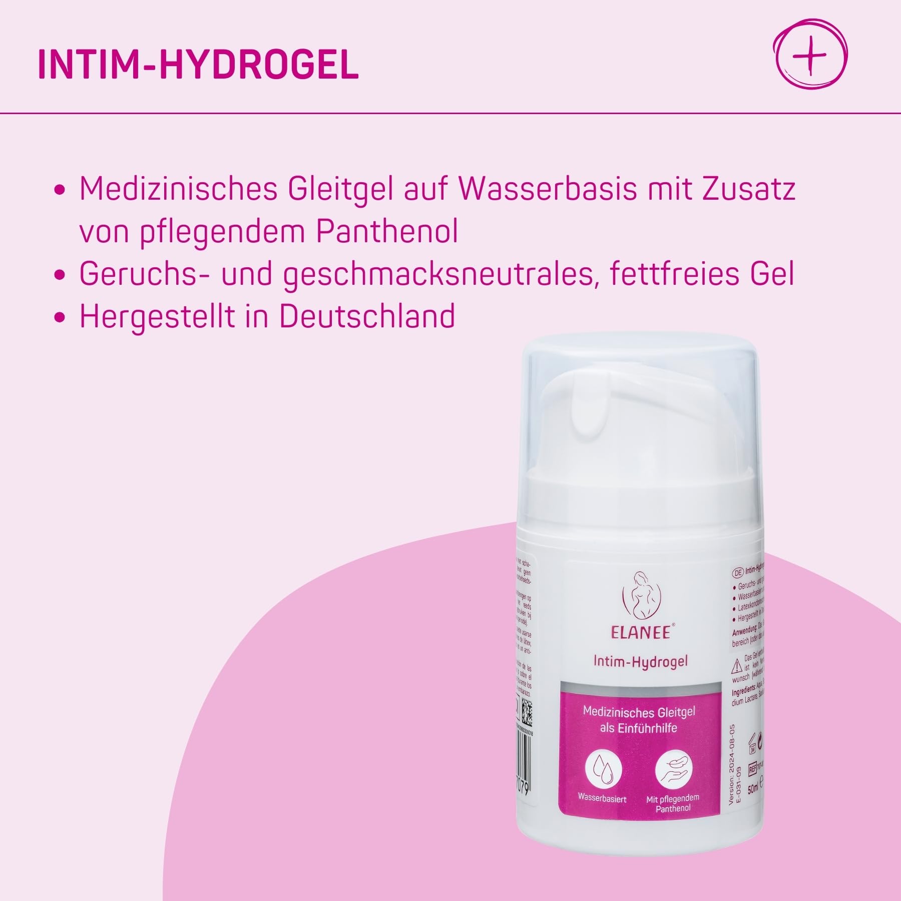 ELANEE Set risparmio di 3 prodotti, efficace rafforzamento dei muscoli pelvici con coni vaginali, incluso gel lubrificante a base d'acqua (760-00)