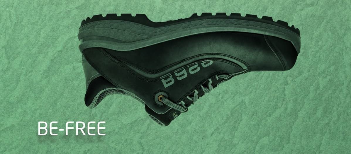 BASE Protection Be-Free Top S3 SRC Zapato de Seguridad, Talla: 50, Color: Negro/Gris, B0873BKG50