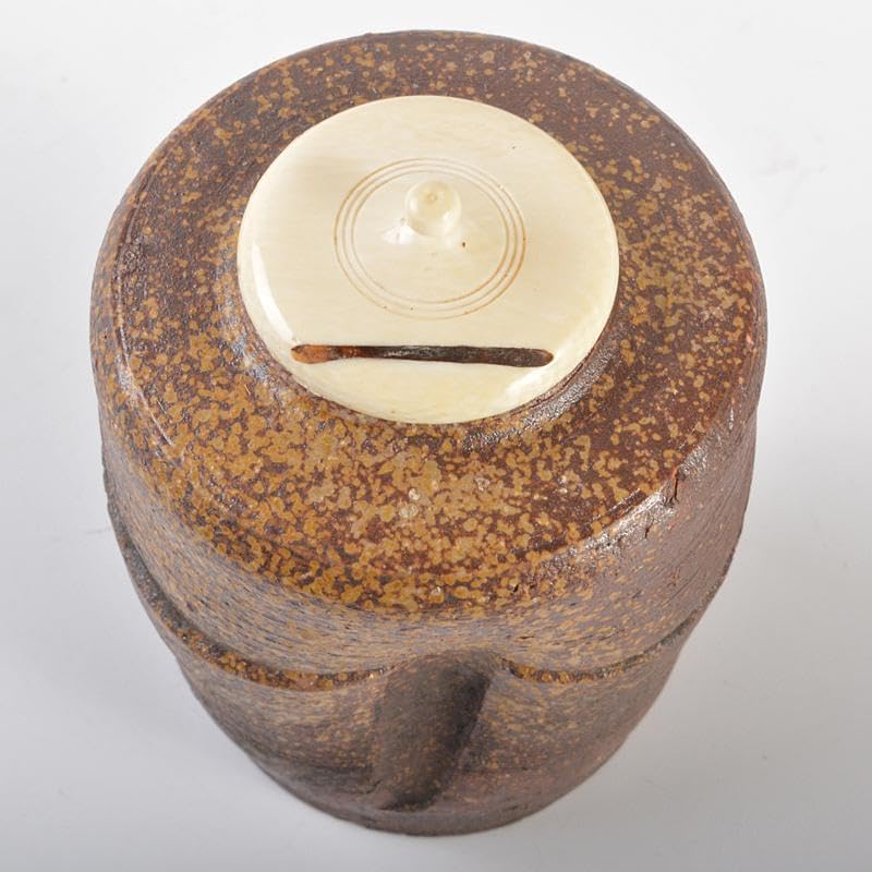 茶道具 備前焼 茶入 仕覆三点付 表千家十一代碌々斎極め