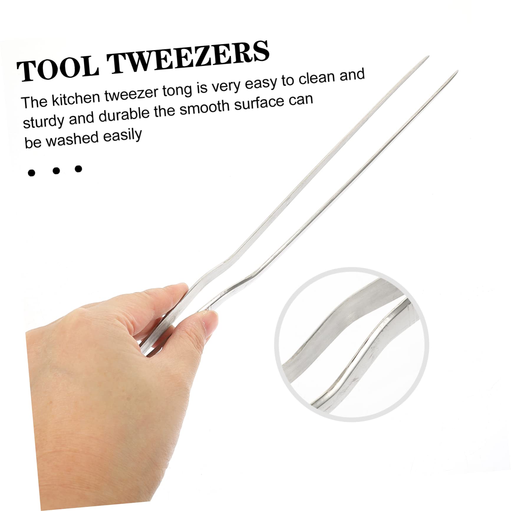 4pezzi Pinze Inossidabile Pinzette Per Cibo e Accessori Da Barbecue Utensili Per e Impiattare Scivolare