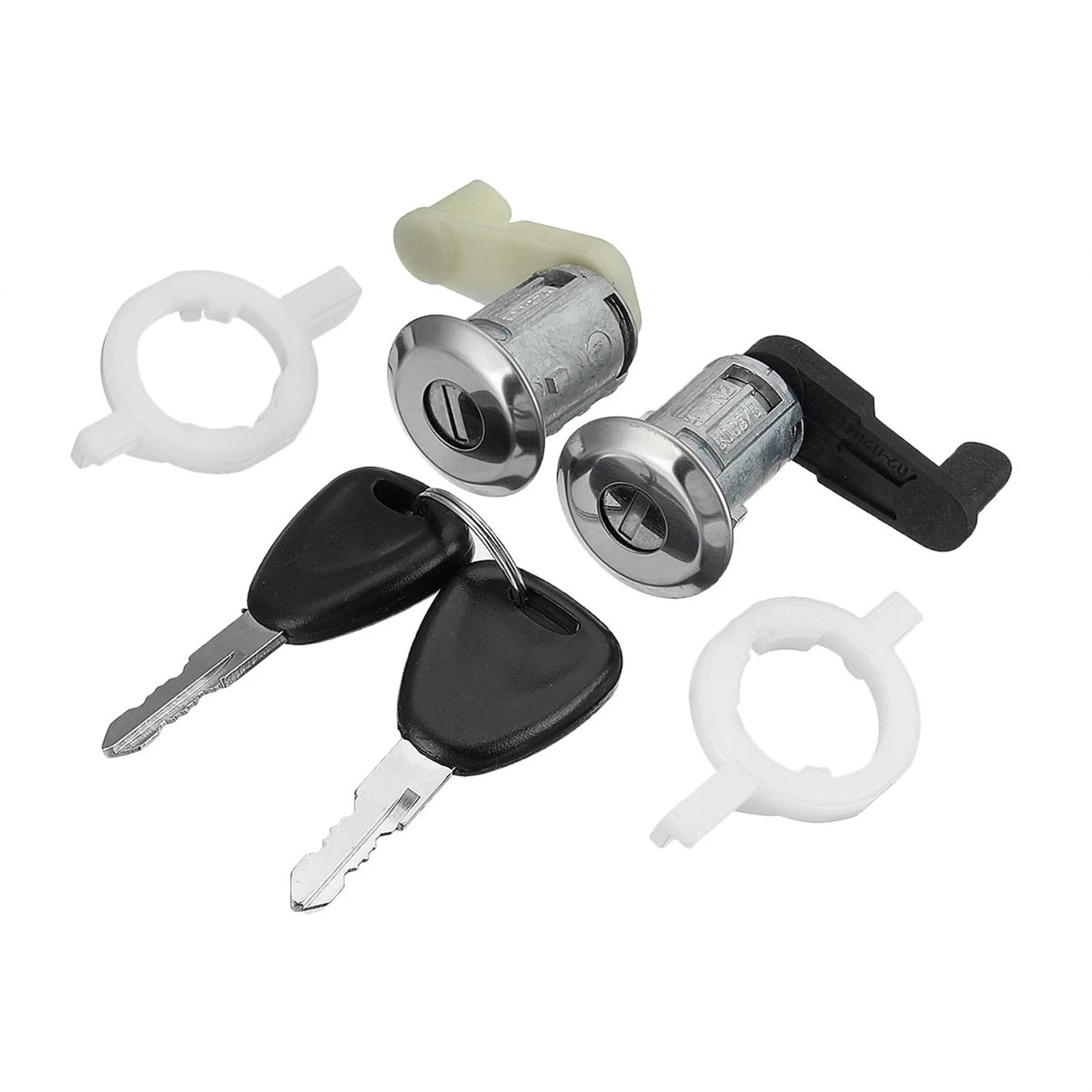 Hzsmyxgs One Color Car Door Lock Compatible With Megane For Scenic 1996 1997 1998 1999-2003 7701468981 7701468982 Left Right Car Door Lock Barrel Cylinder With 2 Key