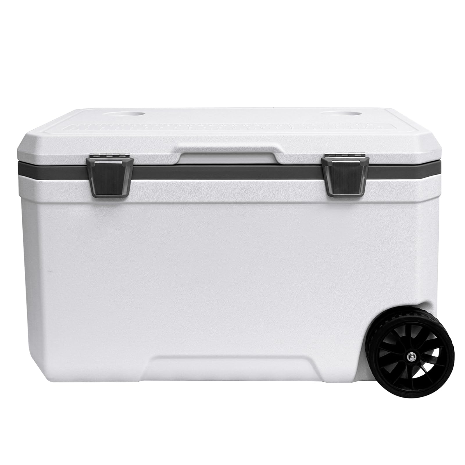 JUST-V 34-127 Quart Insulated Portable Cooler with Heavy Duty Wheels Keeps Ice for up to 5 Days, Great for Drink, Beach, Camping, Tailgating, Sports,