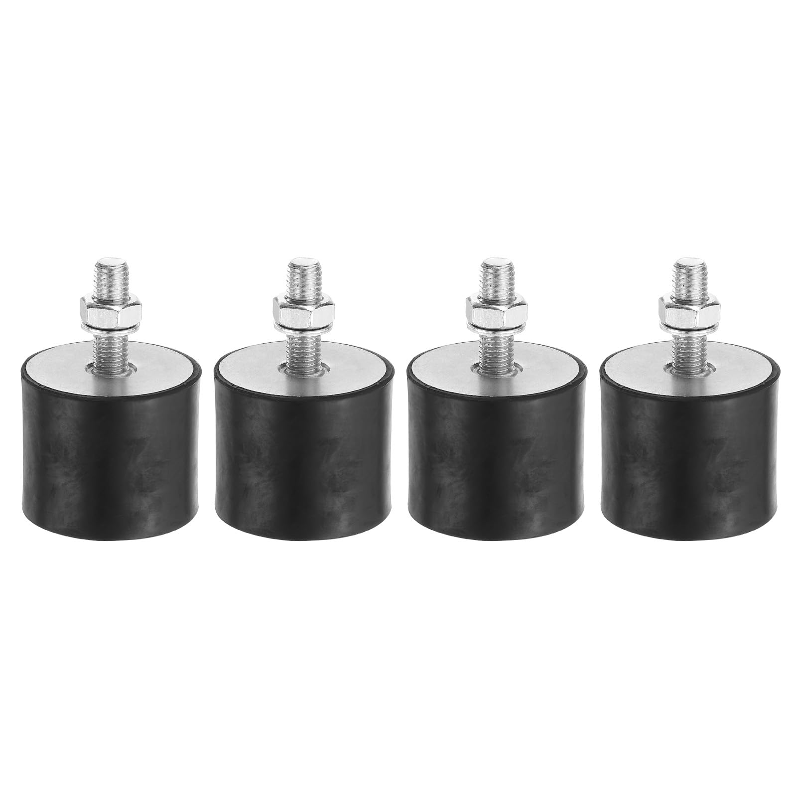 PATIKIL 4pcs Amortiguadores de Goma, M12 Macho/Hembra Silentblock Aislador de Vibración Soporte Aislante para Aire Acondicionado Compresores de Aire Lavadora Maquinaria, 60x50mm(OD*L)