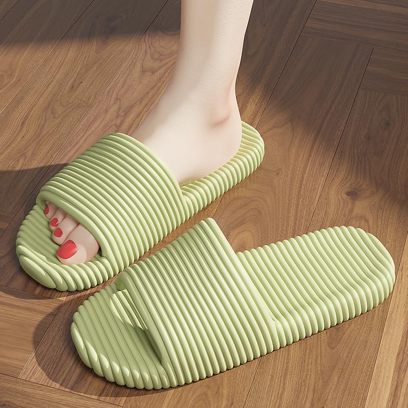 Slippers for Men & Women - Comfortable Lightweight Anti-Slip Indoor Bathroom, Spa, Beach Footwear - Multiple Colors & Sizes for Wide Feet2