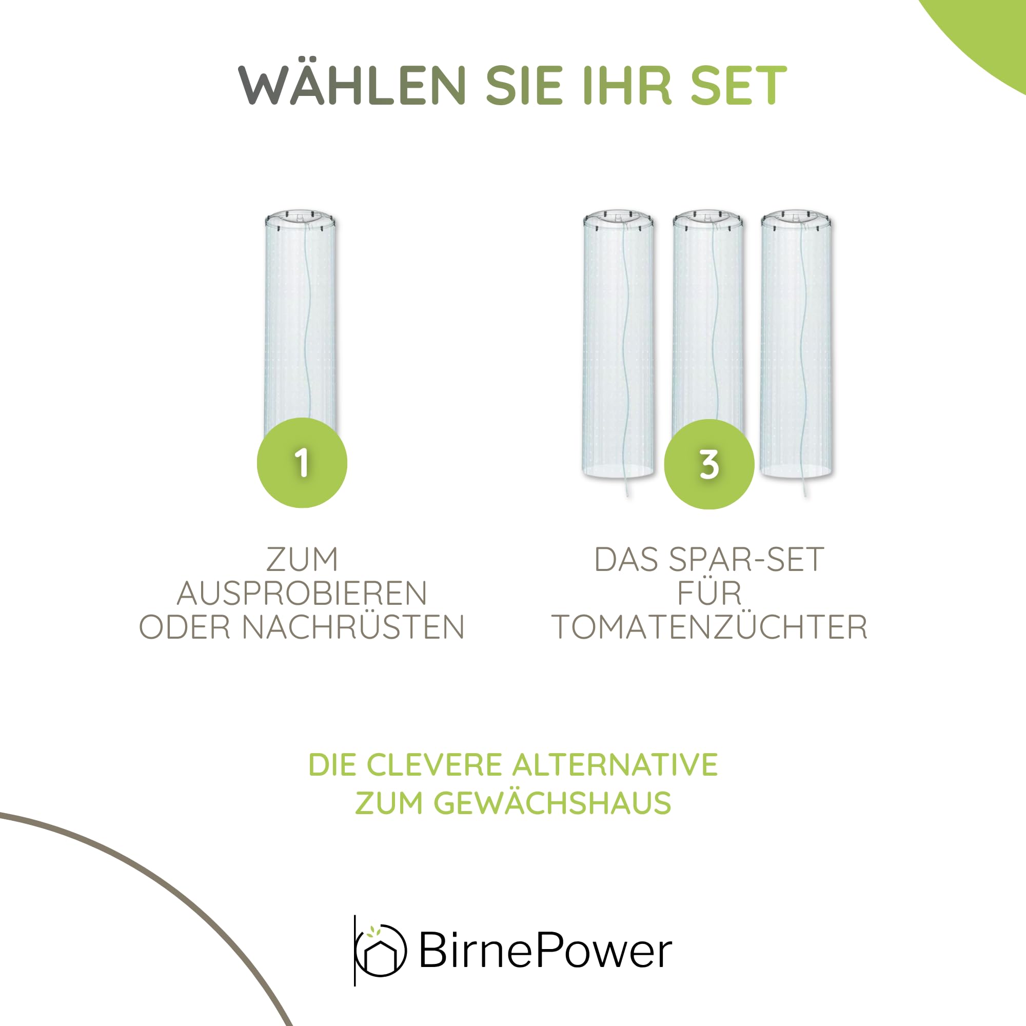 BirnePower 3X Schutzfolie Reifehaube Tomatenschutzfolie Transparent 150 x 40 cm