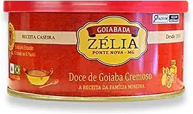 Goiabada Cascão Zélia Cremosa 400g | Doce de Goiaba Tradicional Mineiro, Sabor Autêntico e Receita Caseira | Feita no Tacho com Pedaços de Goiaba | Ideal para Cafés e Sobremesas | Sem Conservantes'