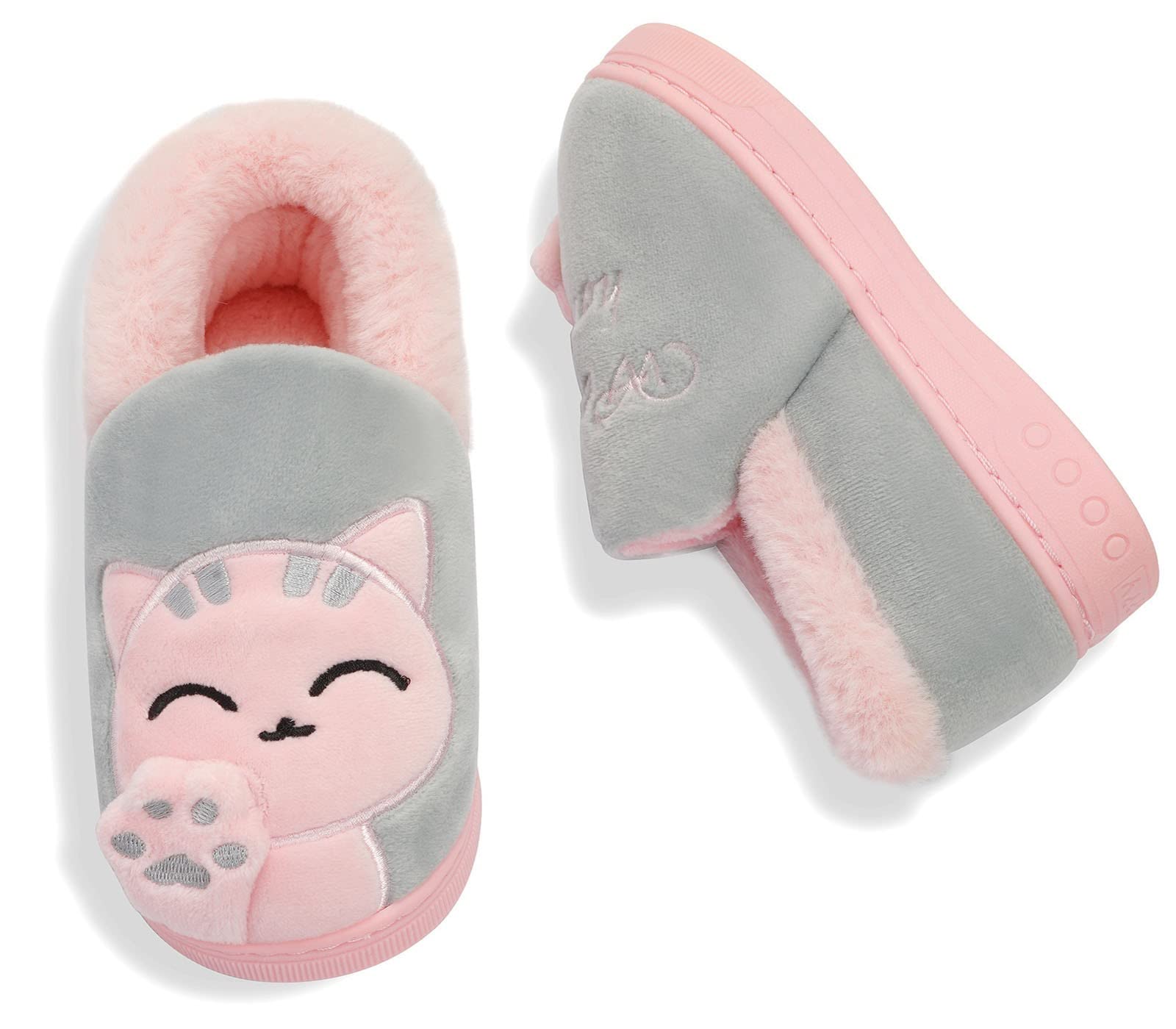 Zapatillas Casa Niños Niñas para Invierno Estar Slippers Casa Interior Caliente Pantuflas Suave Algodón Zapatos Mujer Hombres