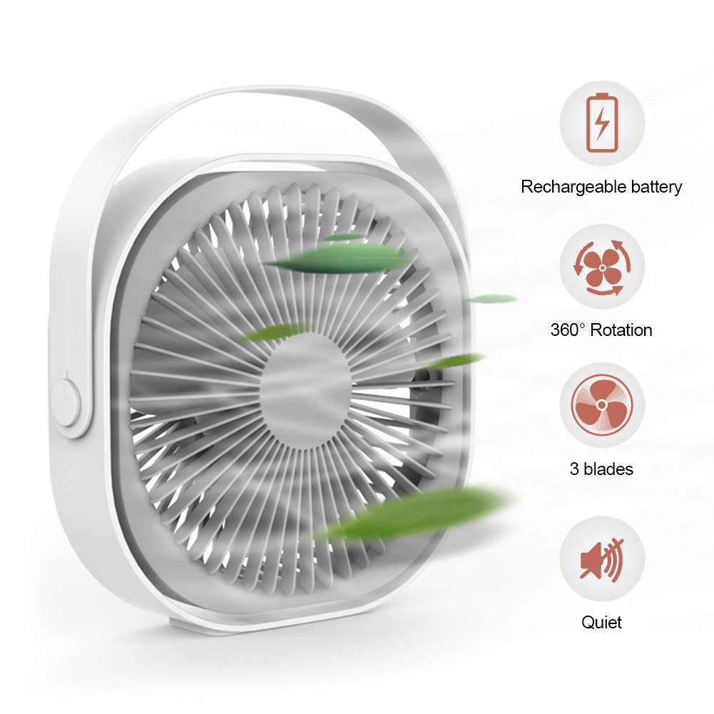 Buy Rechargeable personal fans,Desk Box QHC KOCK Table Fan Battery