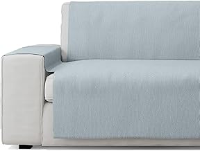 GAMUSI Sofa Cover - Practical Cotton 2 Seater Sofa Cover (up to 150 cm wide) - Aqua