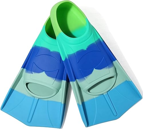 Miniatura 2 de Aletas de natación para niños, aletas cortas para niños, aletas de natación para entrenamiento de natación para niños y niñas principiantes