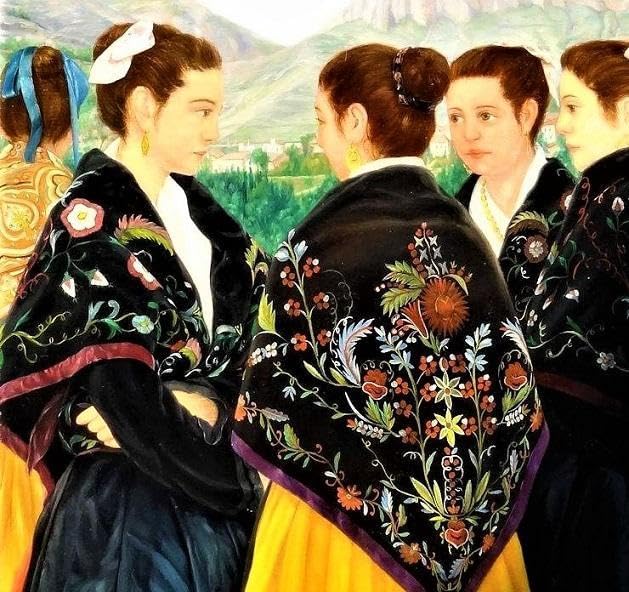 中島義行 タイトル 「カセレスの娘達」Ｆ10号沢山の娘たちを緻密に描写した力作 Amazon.co.jp: 中島義行 タイトル 「カセレスの娘達」F10号沢山の娘