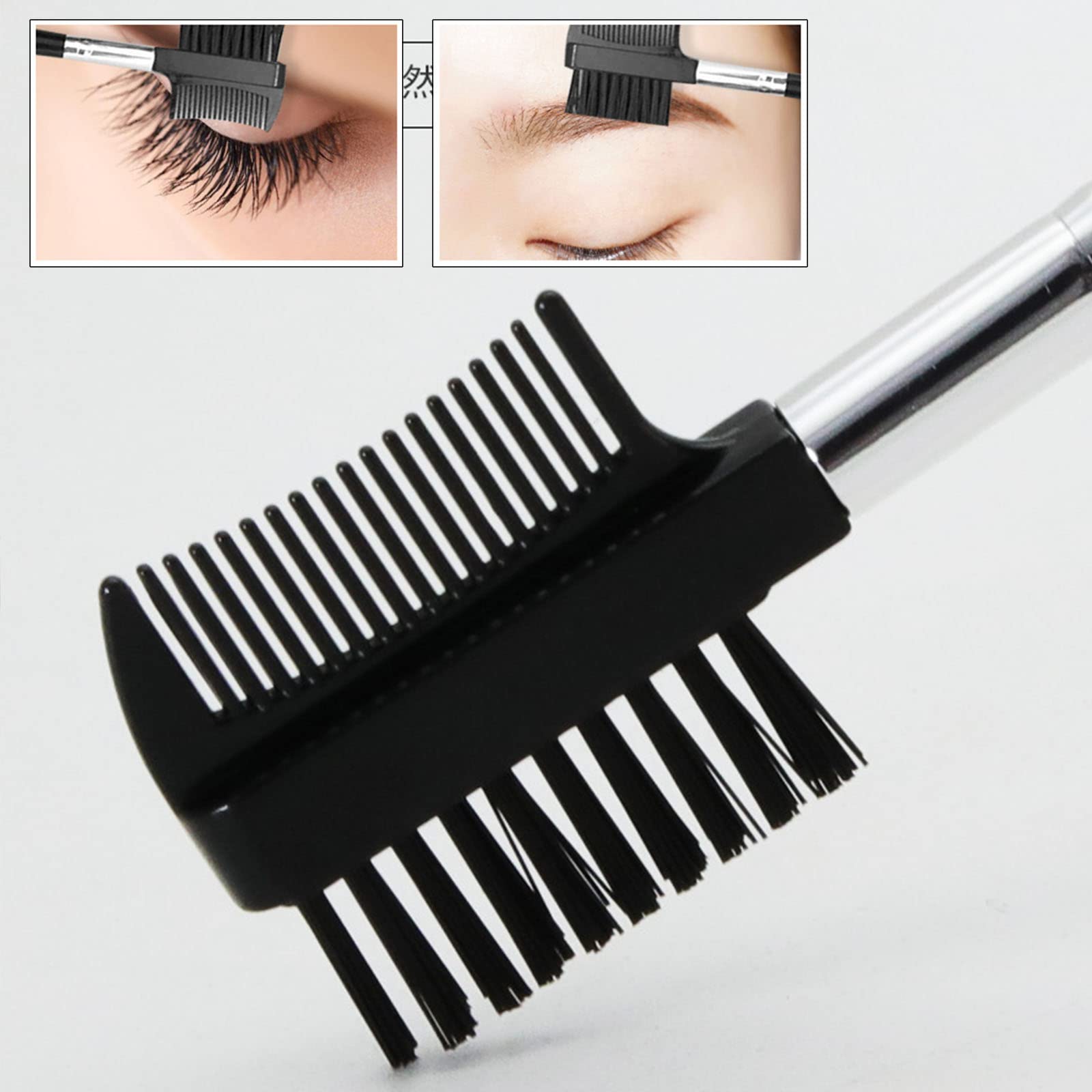 brosse cils,brosse a cils,peigne cils,brosse a sourcils,peigne à cils,Peigne à Cils Brosse à Sourcils, pour Cils et Sourcils Pinceau à Sourcil Femme Outil de Maquillage(noir)