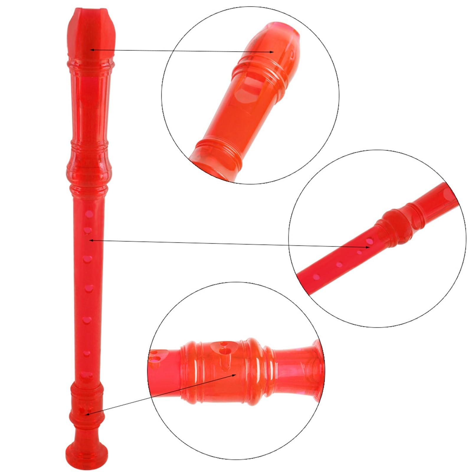 Flûte À Bec Instruments De Musique Flûte À Bec Soprano 8 Trous Pour Débutants En Plastique ABS