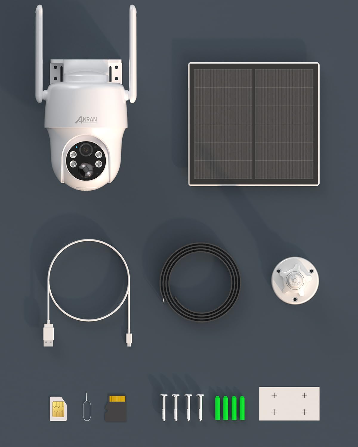 SEHMUA 3G/4G LTE Überwachungskamera Aussen Mit SIM Karte, Solar IP Kamera Ohne WLAN Mit Präziser