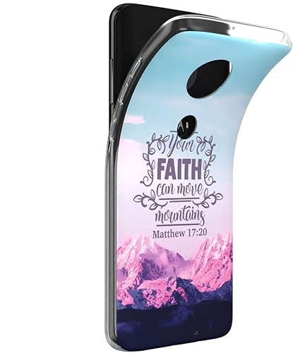 Miniatura 2 de Funda para teléfono compatible con Motorola Edge + Moto G9 G8 Plus G7 Play Power Z4 Matthew 1720 de silicona ligera TPU inspirador diseño delgado