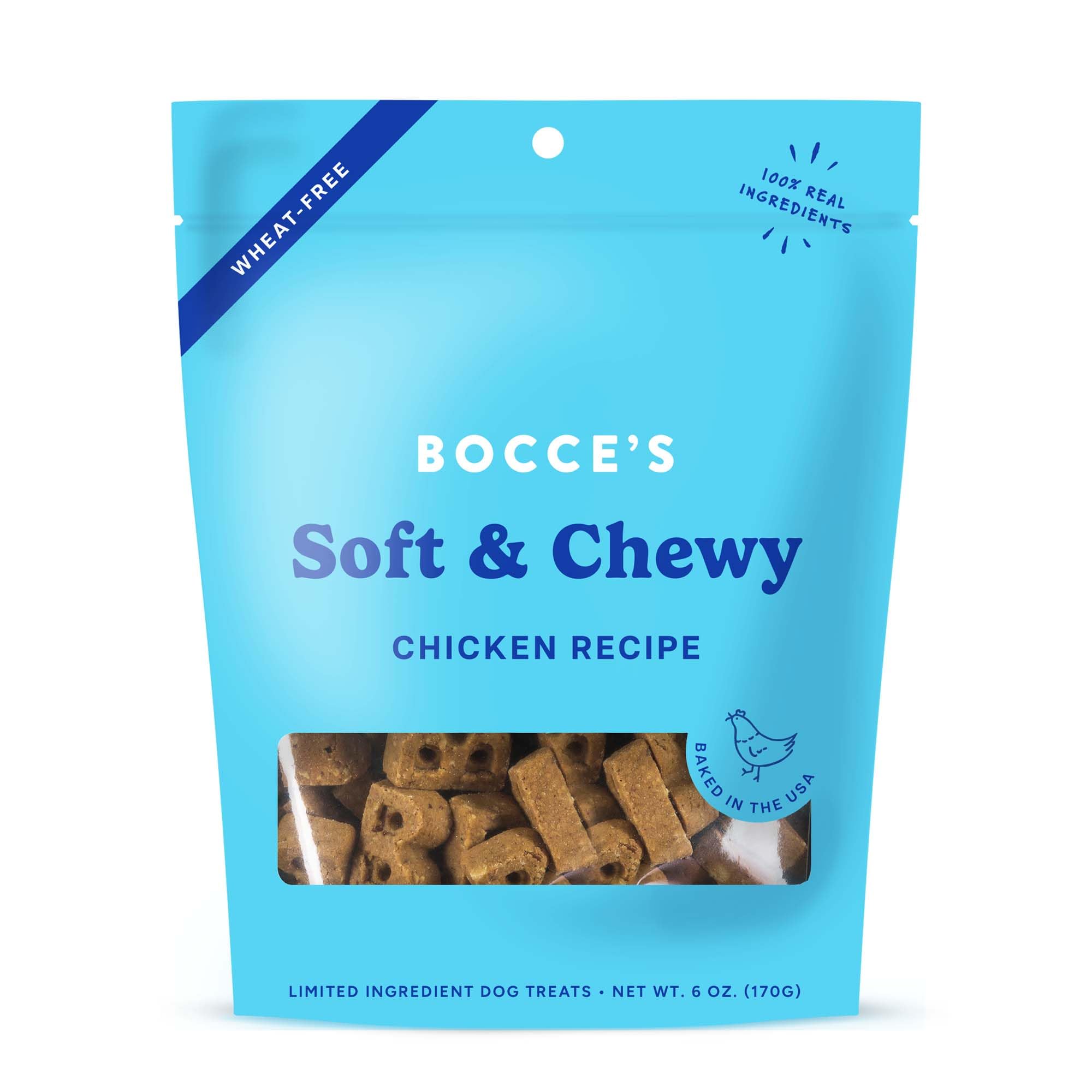 Bocce's Bakery Chicken Flavor Soft & Chewy Dog Treats, 6 oz