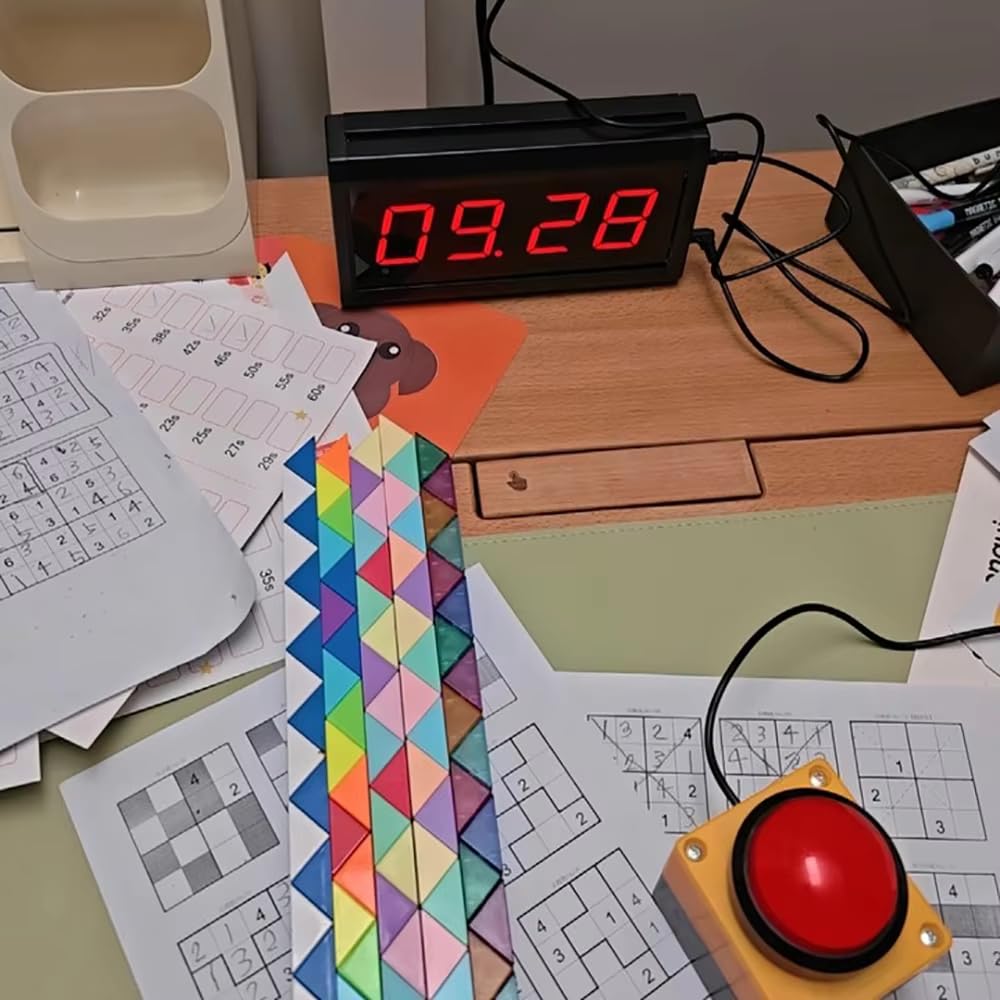 Handklatsch-Timer mit 1,8-Zoll-4-stelliger Anzeige für Wettkämpfe/Reden/Marathons/Basketball